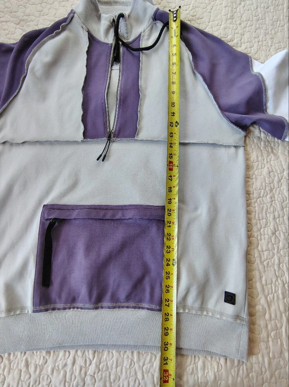 Madison Supply  Colorblock Matching Set- Purple & Gray.  Hoodie 2XL And Pants XL